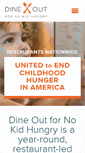 Mobile Screenshot of dineout.nokidhungry.org