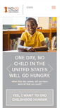 Mobile Screenshot of co.nokidhungry.org