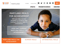 Tablet Screenshot of md.nokidhungry.org
